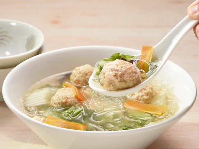 鶏だんご中華スープ｜鶏だんごアレンジレシピ