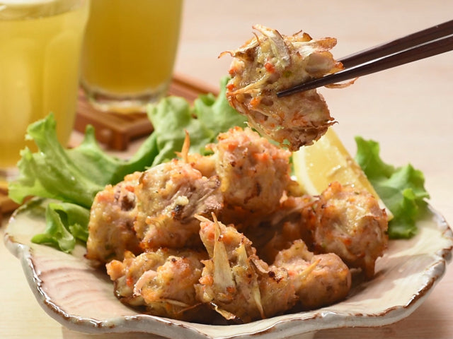 鶏つみれつまみ揚げ｜鶏だんごアレンジレシピ
