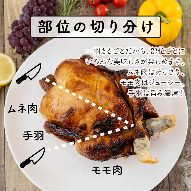 ローストチキン 丸鶏 1羽